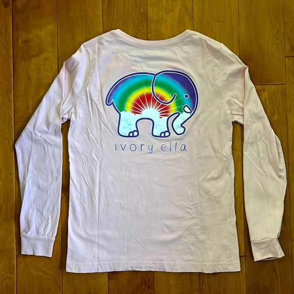 ivory ella Tops - Ivory Ella Long Sleeve Rainbow Elephant Long-sleeve Top Size M Coastal Beach